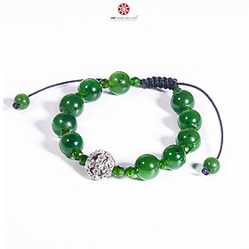 Vòng Chuỗi Mân Côi Ngọc Bích 10mm - Nephrite Canada tự nhiên 100%, nuôi dưỡng thân tâm an lạc - Hợp tất cả các mệnh - Nhiều sự lựa chọn | VietGemstones