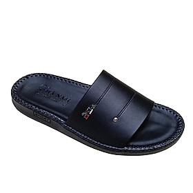 Dép Nam Da Bò HA NAM Đế Siêu Nhẹ Khâu Chỉ Toàn Bộ DNA2209