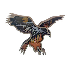 Nightlight Layered Wooden Animal Eagle Ornaments for Office Christmas Party