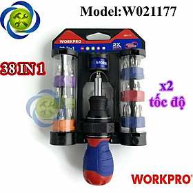 Mua Bộ tua vít 38 chi tiết WORKPRO W021177 nhân đôi tốc độ