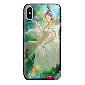 Ốp kính cường lực cho iPhone X mẫu GIRL 321 - Hàng chính hãng