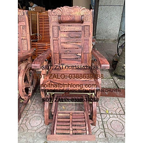 Mua ghế lười đu đưa mát xa chân gỗ cẩm
