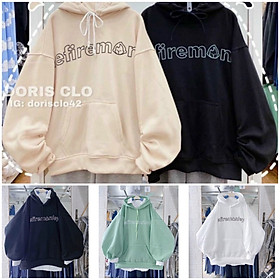 Áo Hoodie Unisex Tay Phồng Hàn Quốc Chữ Efiremonkey Cặp Nam Nữ FREESHIP ĐẸP Khoác Nỉ Có Nón 2 Lớp Thu Đông Chống Nắng