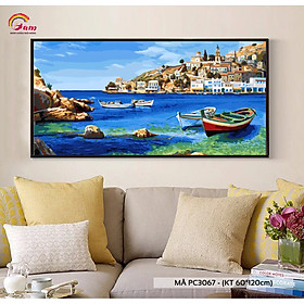 Tranh sơn dầu số hóa tự tô màu Gam PC3067 50x120cm không khung