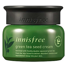 Kem Dưỡng Cung Cấp Ẩm Từ Trà Xanh Và Dầu Hạt Trà Xanh Tươi Innisfree Green Tea Seed Cream (50ml) (New)