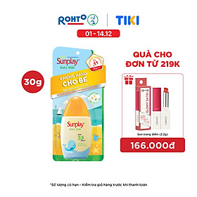 Kem chống nắng Sunplay cho bé từ 6 tháng tuổi và da nhạy cảm, dạng sữa Sunplay Baby Mild SPF 35, PA++ 30g