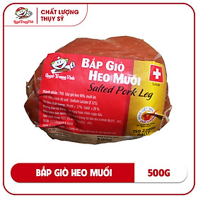 Bắp giò heo xông khói không xương/Boneless smoked ham shank500GR/PE