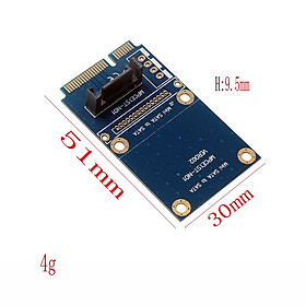 mSATA -e SATA SSD Slot to 7Pin SATA HDD Converter Card Adapter