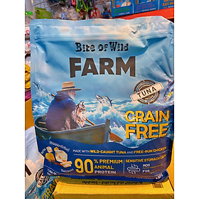 Hạt Bite Of Wild Farm túi 1.5kg mix topping thịt sấy - rau củ, không độn ngũ cốc, giàu đạm dành cho mèo