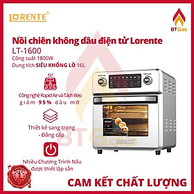 Nồi chiên không dầu điện tử dung tích lớn 16L Lorente LT-1600 - Hàng chính hãng