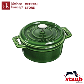 Staub – Nồi tròn màu xanh rêu - 22cm (2.6L)