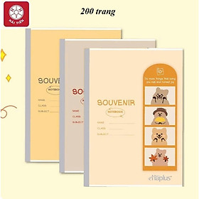 Lốc vở kẻ ngang Haplus Hải Tiến / Tập sinh viên kẻ ngang khổ B5 kích thước 179x252mm