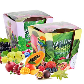 Combo 2 ly nến thơm tinh dầu Bartek Tutti Frutti 115g - trái cây rừng, nến trang trí, thơm phòng, thư giãn, hỗ trợ khử mùi