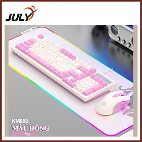 Mua Bộ bàn phím và chuột có dây K-SNAKE KM800 chuyên game thiết kế phím mini size với bản phối màu sắc mới lạ kèm theo đèn led 7 màu dành cho game thủ - JL - HÀNG CHÍNH HÃNG