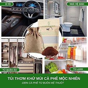 Túi thơm cà phê Việt Nam treo xe ô tô -Robusta Đaklak -100G