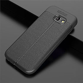Ốp lưng silicon dẻo giả da Auto Focus cao cấp dành cho Samsung A5 2017 - Hàng chính hãng