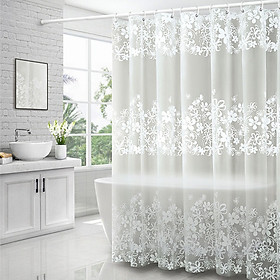 Mua Rèm Phòng tắm PEVA không thấm nước 1.8m hoa trắng