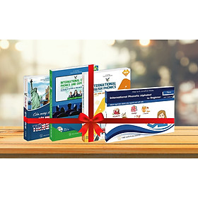 Combo Bộ sách Cẩm nang học tiếng Anh & Ngữ âm tiếng anh quốc tế 3 cấp độ Sơ cấp - Trung cấp - Nâng cao