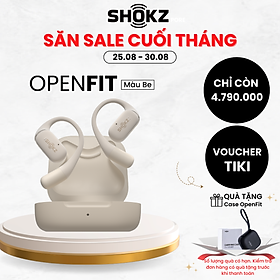 Mua Tai nghe không nhét tai Bluetooth True Wireless Earbuds Shokz OpenFit - Thế Hệ Mới Nhất - Hàng Chính Hãng - Thoải mái khi đeo - Pin sử dụng đến 28 tiếng cùng hộp sạc