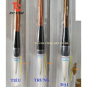 Bút lông thư pháp, cọ thư pháp baoke s28 - trung , lông thú