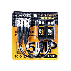 Mua Jack tín hiệu cho camera - video balun lõi đồng chống nhiễu 5mp (15 bộ)