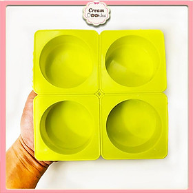 Mua KHUÔN SILICON LÀM THẠCH RAU CÂU SOCOLA 4 HÌNH TRÒN TRỤ