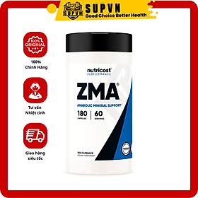 Nutricost ZMA Anabolic Mineral Support 490mg- Tăng Sức Khỏe Hệ Miễn Dịch