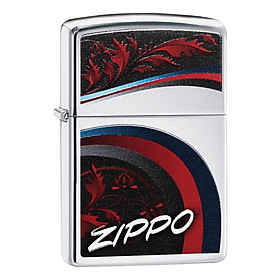 Bật Lửa Zippo 29415 - Leaves High Polish Chrome