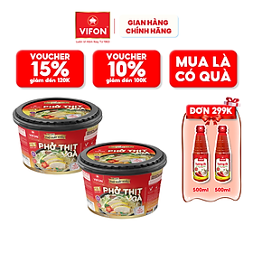 Thùng 12 tô Phở bò/ gà VIFON Chất lượng xuất khẩu 135g/tô