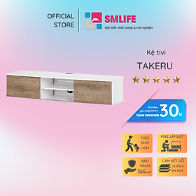 Kệ tivi treo tường phòng khách phong cách tối giản SMLIFE Takeru