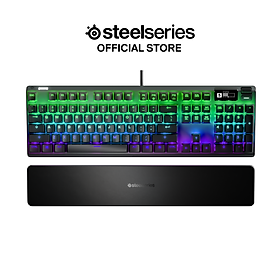 Bàn phím gaming có dây kê tay SteelSeries Apex Pro màu đen, Led RGB