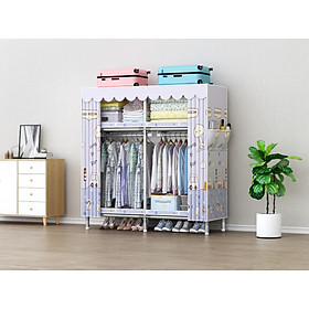 Mua Tủ Quần Áo Vải  Tủ Vải Khung Thép Titan Cao Cấp Chốt Kim Loại Tuổi Thọ 8-10 Năm Bảo Hành 12 Tháng