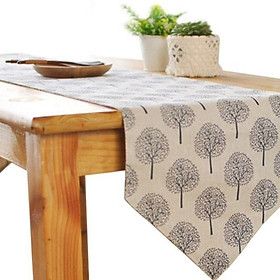 Mua Khăn trải bàn tam giác khung cây màu ngà