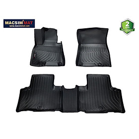 Thảm lót sàn xe ô tô Hyundai Genesis GV80 Nhãn hiệu Macsim chất liệu nhựa TPV cao cấp màu đen