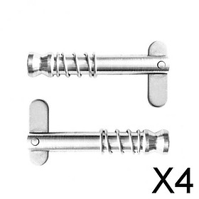 4x2 Pieces 316 Stainless Steel Quick Release Pins for Boat Top Deck Hinges
