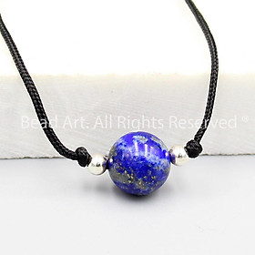 Dây Chuyền (Vòng Cổ) Handmade Đá Agate Đỏ Cam 8MM, Trang Sức Phong Thuỷ, Mệnh Hoả, Mệnh Thổ S50 - Bead Art (3)