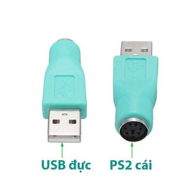 USB ra PS2 - Đầu chuyển đổi USB ra PS/2 cho bàn phím và chuột máy vi tính