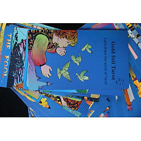 Bài tarot god foild xanh dương mạ kim