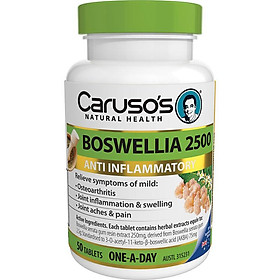 Carusos Natural Health Boswellia 2500 50 Tablets