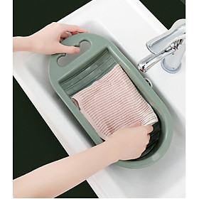 Mua Thau nhựa mini giặt đồ để được bồn lavabo (màu ngẫu nhiên)