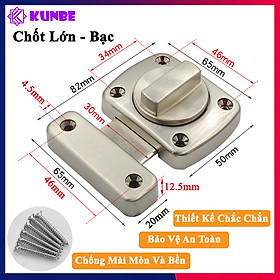 Mua Khóa Chốt Núm Xoay KUNBE Hợp Kim Bền Bỉ An Toàn  Phù Hợp Nhiều Loại Cửa