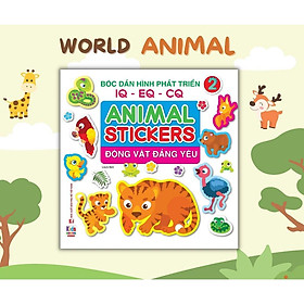 Sách - Bóc dán hình Động vật đáng yêu - Animal Stickers Tập 2 (VT) mk