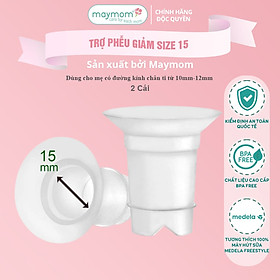 Trợ Phễu Maymom Size 13-15-17-19-21mm, Đệm Giảm Hạ Size Phễu Hút Sữa, Cup Vắt Sữa, Chất Liệu Silicone Êm Ái và An Toàn
