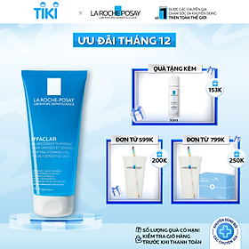 Gel rửa mặt tạo bọt làm sạch & giảm nhờn cho da dầu nhạy cảm La Roche-Posay Effaclar Purifying Foaming Gel (200ml)
