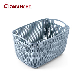Mua Giỏ nhựa Cobi Home đựng đồ đa năng giả đan hình chữ nhật cao cấp