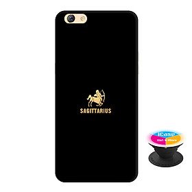 Ốp lưng nhựa dẻo dành cho Oppo F3 in hình Sagitaurius - Tặng Popsocket in logo iCase - Hàng Chính Hãng