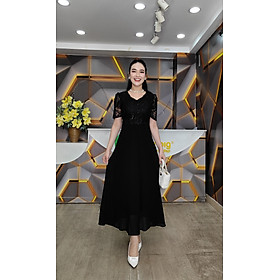 Đầm phối kim sa - Y1193 - Thương hiệu Zonbig