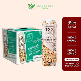 Thùng Sữa Hạt Dẻ Cười Nguyên Chất 137 Degrees  1000ML x 12 Hộp