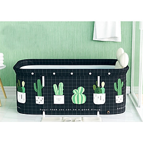 Bồn tắm gấp gọn loại to120cmx55cm nằm ngang cho người lớn và trẻ em tắm và ngâm thảo dược BP03
