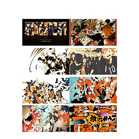 Poster 8 tấm A4 Haikyuu Vua Bóng Chuyền anime tranh treo album ảnh in hình đẹp (MẪU GIAO NGẪU NHIÊN)